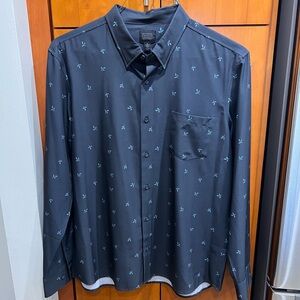 Men’s long sleeve shirt, Size XL, blue gray